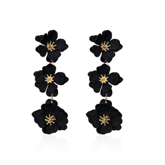 Boho Flower Dangle Earring - Picture 2 of 16